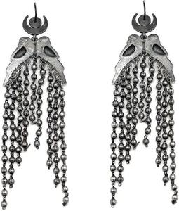 Boucles d'oreilles goutte Jhumki doublure en argent oxydé de luxe tendance pour les occasions de fête et de cadeau au meilleur prix - Product Image 6