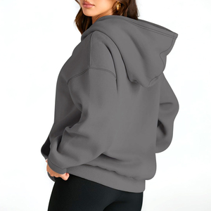 Sudadera Extra Grande para Mujer, Diseño Liso, Nueva, de Alta Calidad, 100% Algodón, Ropa de Invierno, Transpirable, Diseño Personalizado - Product Image 4