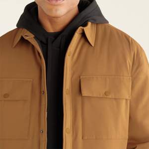 Chaqueta de lana duradera personalizada OEM para hombre: cálida y cómoda, ideal para uso en exteriores y clima fresco - Product Image 5