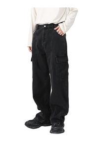 Élégant mens jeans denim pantalon mince droite maigre déchiré en détresse décontracté à la mode durable de haute qualité en gros en vrac - Product Image 4