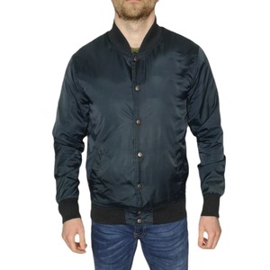 Chaquetas de satén de calidad superior para hombre Chaquetas de satén de poliéster 100% personalizadas a la venta Chaqueta de satén estampada 2025 - Product Image 1