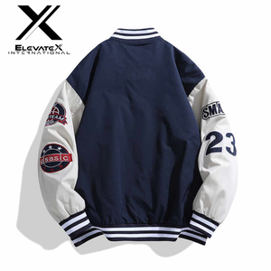 Chaqueta Varsity de Béisbol de Invierno de Lujo para Hombre y Mujer, Nueva Colección Streetwear, Colorida, Holgada, de Felpa, con Bordado, Reversible y a la Moda - Product Image 2
