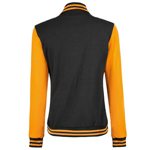 Chaqueta universitaria personalizada de alta calidad Chaqueta universitaria de lana en blanco con logotipo bordado por el cliente de tu marca Chaqueta universitaria de béisbol para mujer - Product Image 6