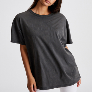 Camiseta con estampado de letras para mujer, venta al por mayor o personalizada, ropa de cáñamo OEM/ODM - Product Image 4