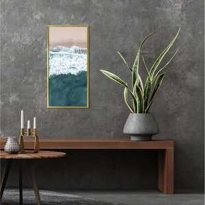 Cadre photo en métal doré de luxe 23,8 x 46,8 cm format A4 en verre et aluminium pour la décoration de la maison - Product Image 6