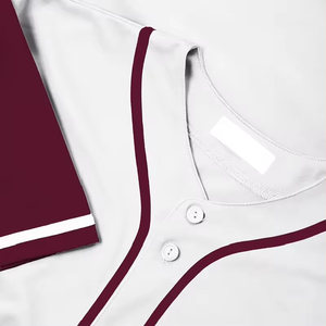 Camiseta de Béisbol Reversible Personalizada de Alta Calidad para Hombre, Talla Grande, Ropa Deportiva Transpirable, 100% Poliéster, Impresión Digital - Product Image 3