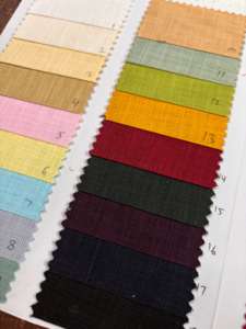 Tissu en lin et coton de haute qualité 100 x 100 tissé uni pour chemises d'hommes, fabricant leader en Inde - Product Image 4