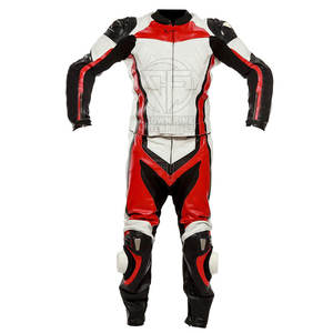 Traje de moto de cuero genuino Unisex de la mejor calidad transpirable de talla grande Venta caliente para motocicleta y ropa de carreras de autos - Product Image 4