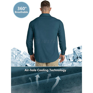 เสื้อตกปลาสำหรับผู้ชายเสื้อยุทธวิธีสำหรับล่าสัตว์ป้องกันแสงแดด - Product Image 4