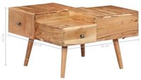 Table basse en bois d'ingénierie Table centrale en cerisier doré pour salon salle à manger Tables basses essentielles au meilleur prix à vendre