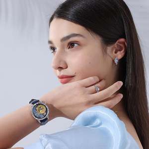 Bague de mariage en argent sterling inspirée de la nuit étoilée de Jeulia Dreamy Secret - Product Image 5
