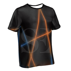 เสื้อยืดลำลองของผู้ชายพิมพ์ลายโพลีเอสเตอร์/ ผ้าฝ้ายแห้งเร็วระบายอากาศได้ดีพิมพ์ลาย - Product Image 2