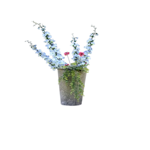 Cubo de maceta de Metal blanco moderno con decoración galvanizada, florero de jardín interior con mango de granja para decoración del hogar - Product Image 3