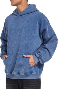 เสื้อสวมหัวลำลองสำหรับผู้ชายผ้าฟลีซซักกรดไซส์ใหญ่พิเศษ - Product Image 3