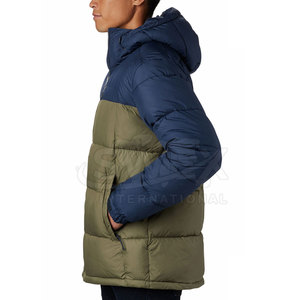Concevez votre propre logo sur mesure Veste d'hiver à capuche pour hommes Vêtements décontractés imperméables Veste d'hiver à capuche à bulle - Product Image 2