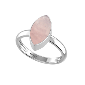 แหวนชุบทองปรับขนาดได้ ประดับพลอยโรสควอตซ์ รูปทรงคลาสสิก เหมาะสำหรับงานแต่งงาน งานปาร์ตี้ ทันสมัย ใส่ได้ทั้งชายและหญิง - Product Image 3