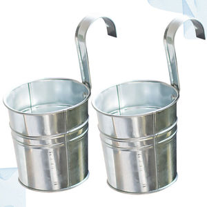 Pots de plantes suspendus de conception graphique multicolore de petite taille outils de jardin de haute qualité finition de peinture antirouille pour la maison et le jardin - Product Image 5