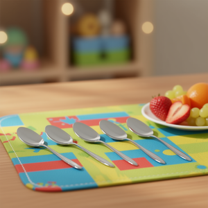 Juego de 6 Cucharas de Café de Acero Inoxidable para Niños (14 cm) Cromadas Pulimentadas STYLE-FD6PN0621 - Product Image 3