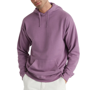 Sweat à capuche surdimensionné délavé vintage pour hommes meilleur vendeur tissu doux fait à manches longues décontracté polaire pull à capuche pour garçons - Product Image 1