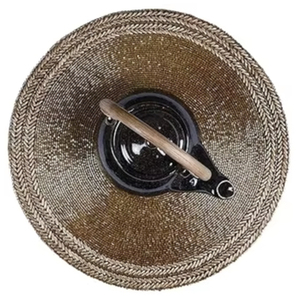 แผ่นรองแก้วลูกปัดทรงกลมที่ทันสมัยทำด้วยมือสำหรับโต๊ะรับประทานอาหารงานแต่งงานงานคริสต์มาสและงานสังสรรค์ในครอบครัวสำหรับงานปาร์ตี้ - Product Image 1