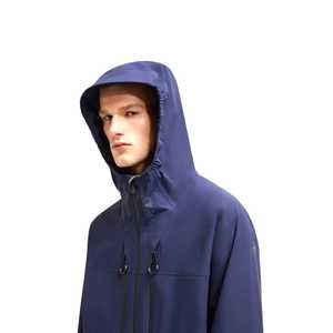 Chaquetas/abrigos de concha de alta calidad, ligeros, resistentes al agua, transpirables, a prueba de viento, cierre de cremallera, impermeables sólidos - Product Image 4