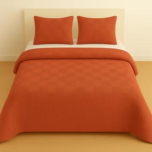 Sinada ชุดลายอิฐสี่เหลี่ยมสองชั้นสำหรับใช้ในบ้านการออกแบบสีทึบลายทางแบบโมเดิร์นสำหรับโรงแรมและการเดินทาง - Product Image 1