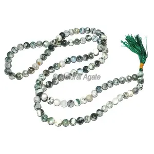 Prix de gros Agate d'arbre 108 perles Jap Mala Fournisseur et grossiste de cristaux Quartz Mala