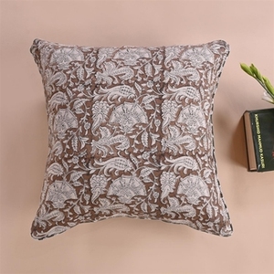 Cojín de lino Reversible Floral moderno, Material de algodón liso a mano, hogar, Hospital, Hotel, diseño portátil, bloque de flores impresas - Product Image 3