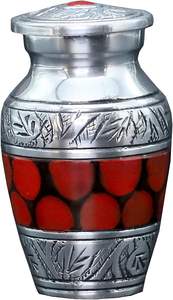 Urna Funeraria de Metal Hecha a Mano con Capacidad Personalizada, Moderna, para Guardar Cenizas, Mini Urna Conmemorativa de Sobremesa, Fabricante y Exportador - Product Image 2