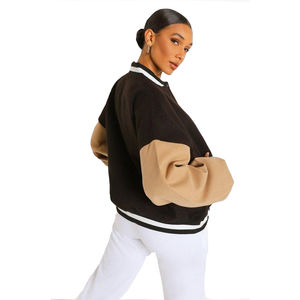 Chaqueta de algodón y poliéster para mujer con logotipo personalizado, chaqueta bomber OEM ODM para chicas y estudiantes universitarios - Product Image 6