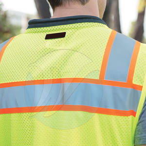 เสื้อกั๊กนิรภัยคอวีขนาดพลัสไซส์กันน้ำสำหรับใช้งานกลางแจ้งเสื้อกั๊กนิรภัยแบบผ้าถัก - Product Image 5