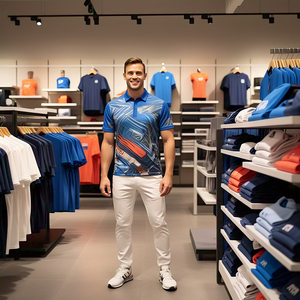 Polo à sublimation OEM pour hommes, t-shirt imprimé à manches courtes et col rabattu, polos de sport à sublimation pour hommes - Product Image 3