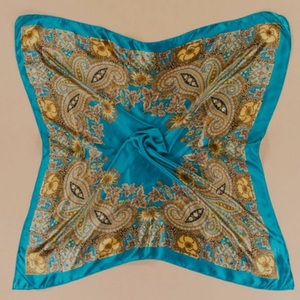 Custom Digital Printing handmade square scarf Head Scarf Lady <b>Hair</b> Designer Scarves Best Wholesale Newest Accessories Products - Product Image 3