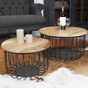 Mesa de centro de metal soldada a mano con detalles de diseño personalizados, perfecta para los propietarios que buscan muebles únicos. - Product Image 3