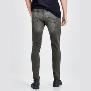 Haute qualité sur mesure coupe ample hommes été Style toile jean pantalon Street Wear lavé jambe taille haute Cargo - Product Image 3