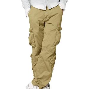 Pantalones Cargo de Hombre al por Mayor, Cintura Alta, Corte Recto, 6 Bolsillos, Elásticos, Ecológicos, Ligeros, de Lona - Product Image 3