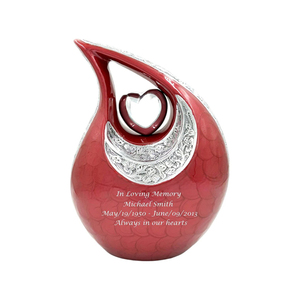 โกศใส่เถ้ากระดูกรูปหยดน้ำตาพร้อมขนาดที่กำหนดได้เองสไตล์ยุโรปและอเมริกันดีไซน์ทันสมัย - Product Image 1