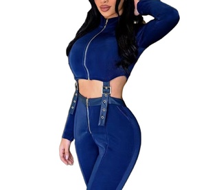 Custom Hot Selling <b>Velour</b> <b>Tracksuit</b> Plus Size Women Zip up Cotton Hoodie and Jogger Set Velvet Suit for Women 2026 - Product Image 2