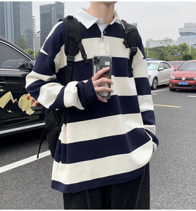 เสื้อสเวตเตอร์ถักผ้าฝ้าย 100% สำหรับผู้ชาย แบบสั่งทำพิเศษ ระบายอากาศได้ดี บางเบา ป้องกันริ้วรอย สวมใส่สบาย ทรงหลวม เหมาะสำหรับเป็นเสื้อตัวใน ฤดูใบไม้ร่วงและฤดูหนาว สีพื้น - Product Image 2