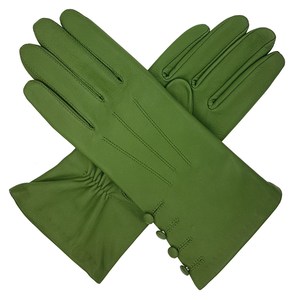 Guantes de cuero de moda para mujer, Guantes de cuero de oveja Nappa, Guantes de cuero genuino de moda - Product Image 3