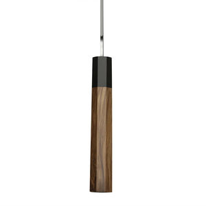 Couteau japonais de 9,5 pouces, couteau de cuisine professionnel avec manche en bois d'olivier finition noire - Product Image 2