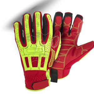 Guantes de lagarto de plataforma antiimpacto Guantes de trabajo de gas de aceite resistentes a cortes Protección para trabajadores de campos petroleros de construcción - Product Image 6