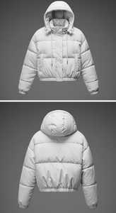 Chaqueta acolchada para mujer, Top corto, superventas, chaqueta para clima frío con Personalización completa en tendencias - Product Image 5