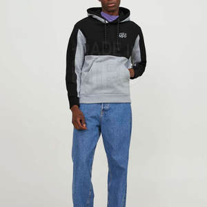 Meilleur prix hommes pulls à capuche en stock hiver tissu sweats à capuche avec motif d'impression de bonne qualité approvisionnement en gros - Product Image 2