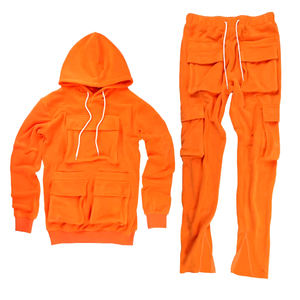 Ensemble survêtement cargo à capuche pour homme, poids lourd, streetwear, automne-hiver 2025, tenue deux pièces automne-hiver, jogging, survêtement - Product Image 1