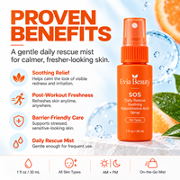 Spray Visage Liquide à l'Acide Hypochloreux OEM ODM Marque Privée SOS Sauvetage Quotidien Brume Apaisante Rafraîchissante Hydratante Soin de la Peau