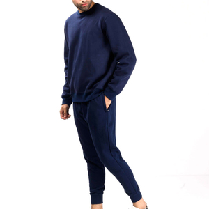 Ensemble sweat-shirt 2 pièces à capuche et col rond surdimensionné ensemble jogger survêtement pour hommes vente en gros - Product Image 2