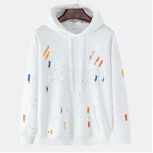 Sudadera con capucha estampada para hombre con capucha con cordón y bolsillo lateral estilo de calle de tela suave para uso diario - Product Image 1