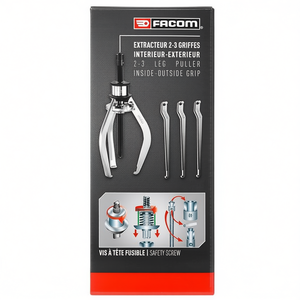 Facom 2/3 Handle Inside/Outside <b>Puller</b> 7-140mm Gear <b>Puller</b> - Product Image 3