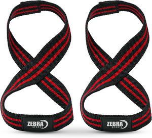 Support de poignet de musculation de gymnastique de forme physique professionnelle robuste sangles de poignet de levage robustes figure d'haltérophilie 8 boucles - Product Image 2